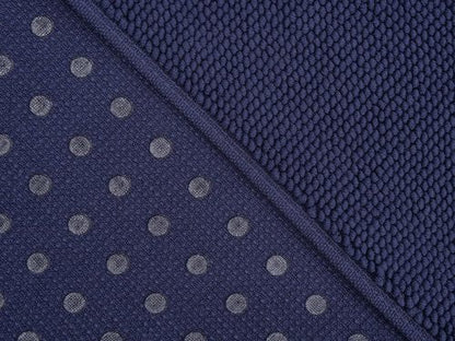 Cotton Paradise 100% Cotton Bath Mat - Non-Slip, Soft & Absorbent | 20x34 Inch, Navy Blue