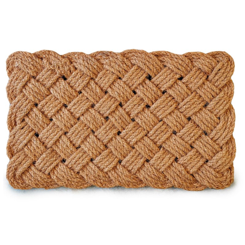 Rope Doormat 30x17 Inch, Woven Mat for Indoor and Covered Outdoor, Welcome Mat