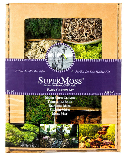 SuperMoss (50310) Fairy Garden Kit, Mixed Mosses, 4 oz., Multicolor