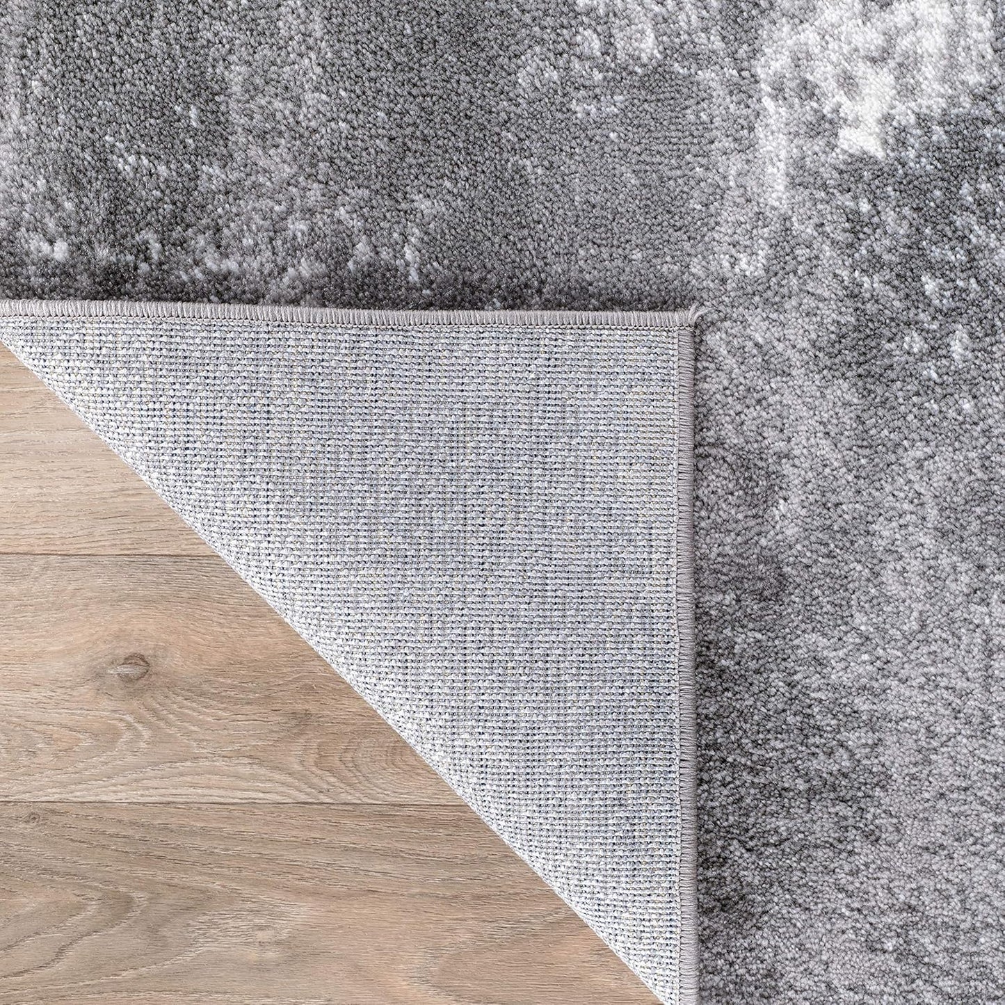Rugshop Distressed Abstract Watercolor Area Rug, 2' x 3', Gray