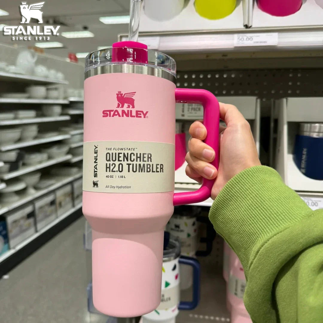 Plating Black Stanley Quencher H2.0 Tumbler – 40 oz Travel Cup