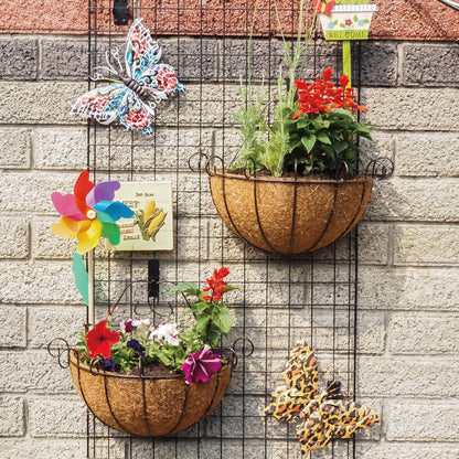 Double Gridwall Hooks- 24 Pcs Display Hooks for Grid Wall Panel- Grid Wall Hooks 6 inch with Extra Hook On The Bottom- Durable Peg Hook Wall Grid Panel Hooks for Hanging Retail Gridwall Accessories