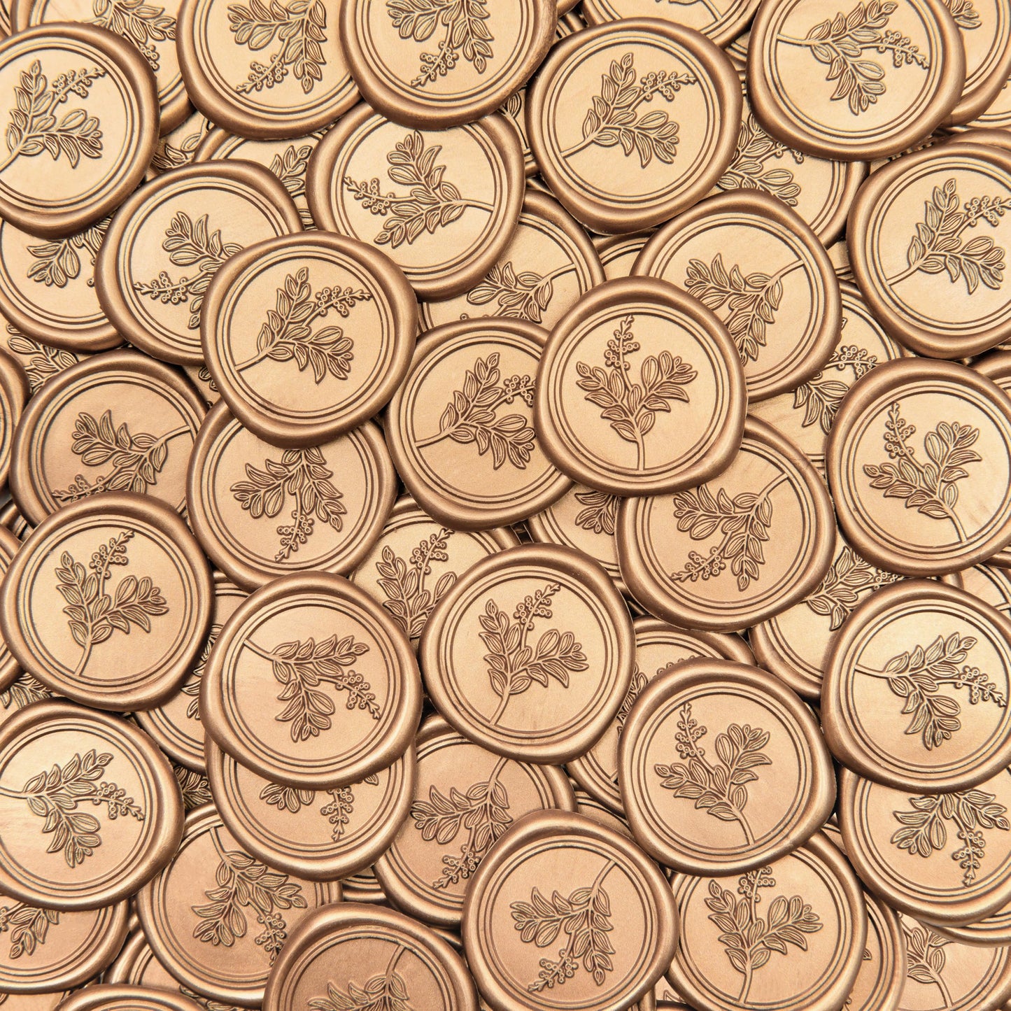 Uwilowe 60 Pcs Gold Wax Seal Stickers, Stamp Seal Envelope Stickers - Perfect for Wedding Invitation, Gift Box Craft Wrapping, Christmas Cards Decor