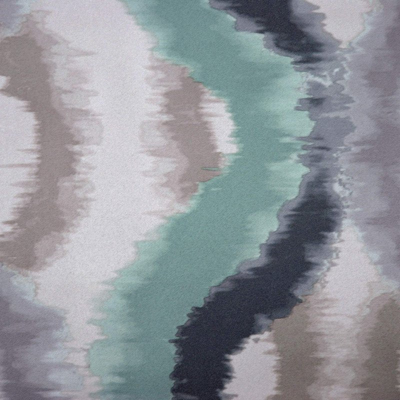 Sun Zero Burbank Watercolor Ogee Energy Efficient Grommet Curtain Panel, 54" x 84", Linen