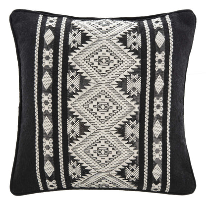 SAFAVIEH Home Midnight Black and Ivory Moroccan 20-inch Decorative Pillow Pillow