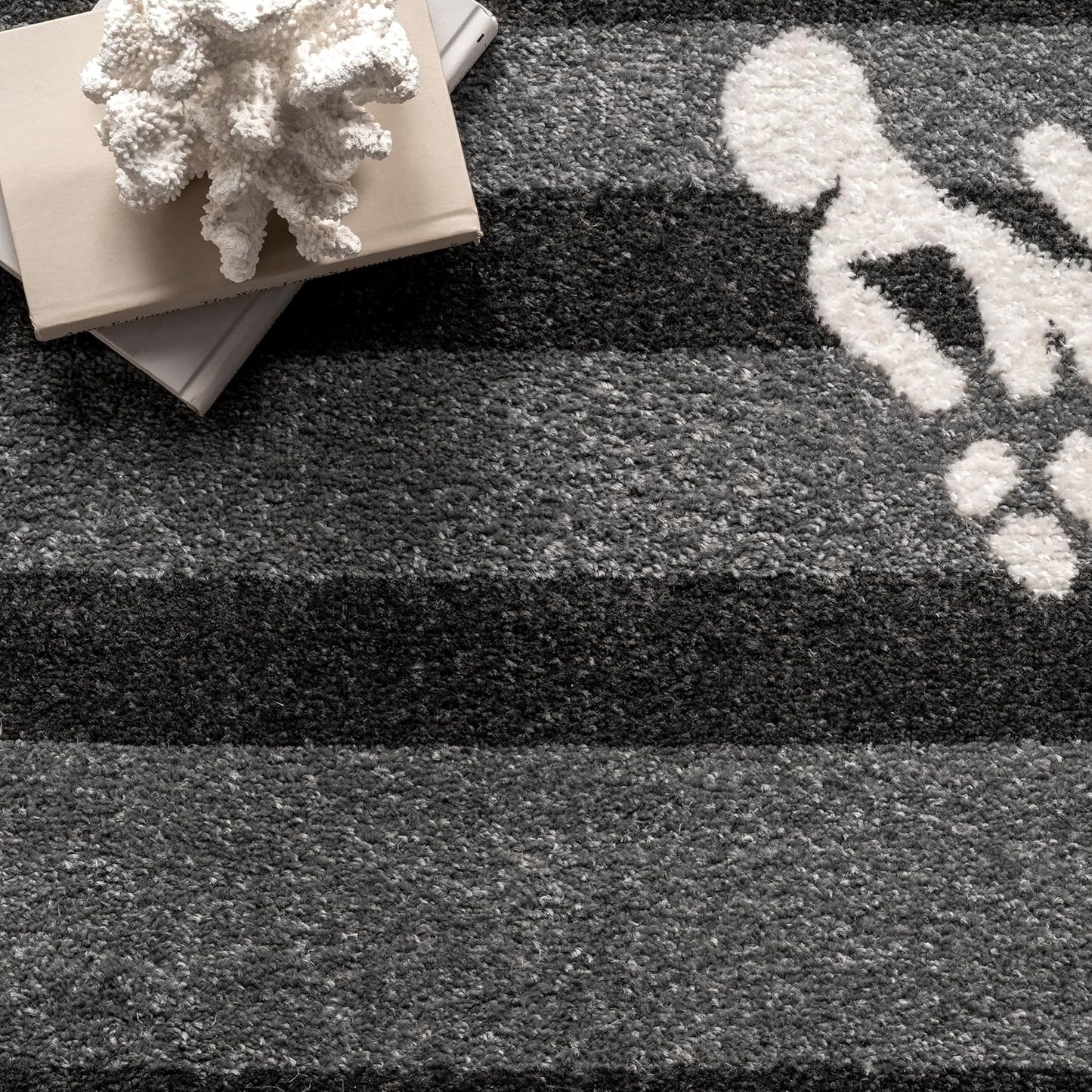 nuLOOM 2x3 Grey Coastal Minnie Starfish Accent Rug