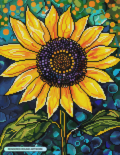 DIAMOND ART CLUB Golden Majesty Diamond Painting Kit, Fun DIY Crafts for Adults, Round Diamond Art Canvas, 13" x 17" (33 cm x 42.7 cm)