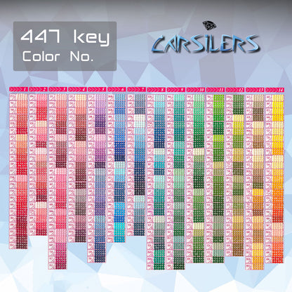 Carsilers Diamonds Painting Accessories,Replacement for Missing Round Drills 335 336 340 341,Rhinestone Resin Diamond Drill,4 Colors Beads Gems Stones,3500pcs per Color