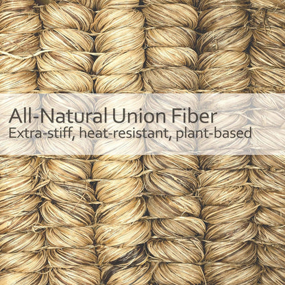15" REDECKER Union Fiber Toilet Brush with Untreated Beechwood Handle - Natural Stiff Bristles, - Stiff Bristle Toilet