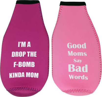 AWESOMETIVITY 12 oz. Funny Mom Dad Couple Coolers - Gifts from Kids, Friends for New Parents Who Have Everything