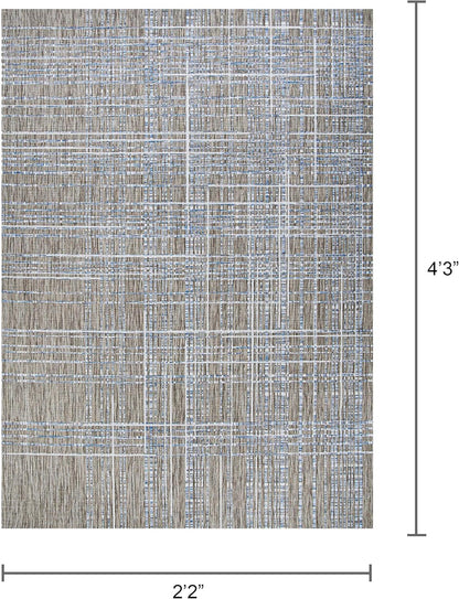 Couristan Charm Ohe Indoor/Outdoor Area Rug, 2'2" x 4'3" Sand-Ivory