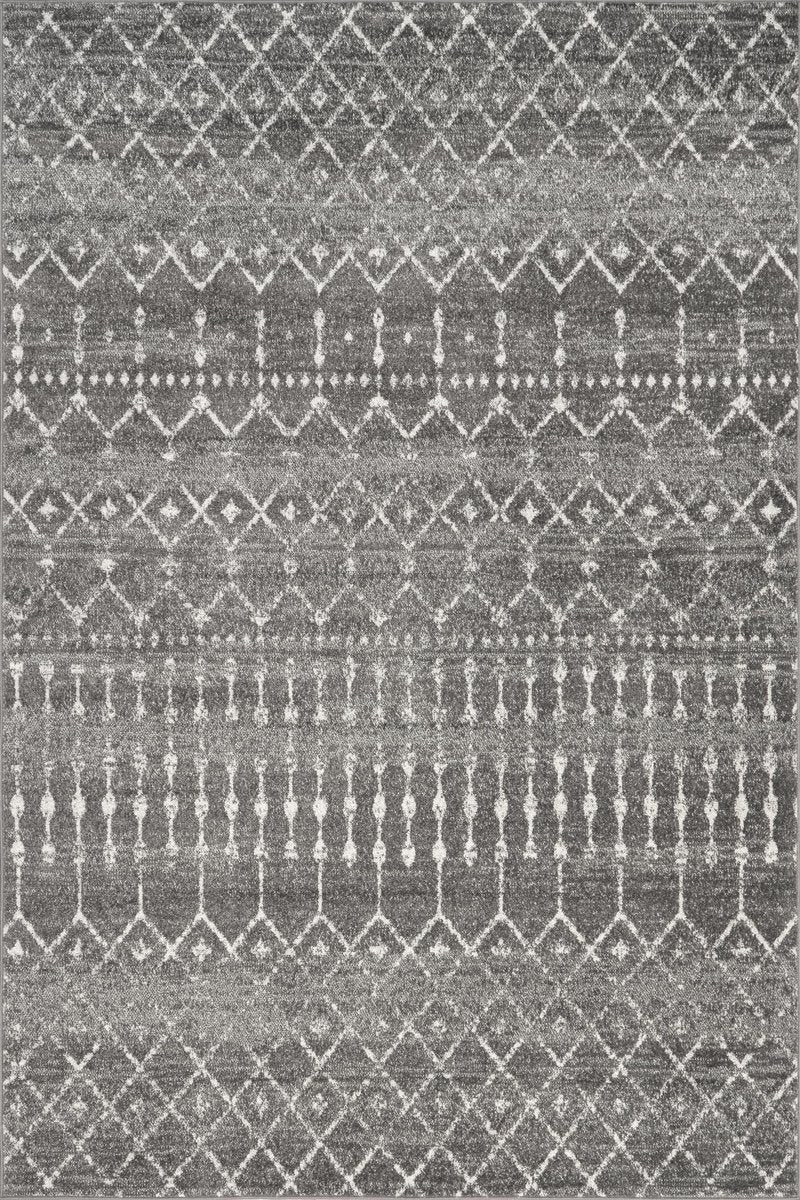 nuLOOM 2x3 Moroccan Blythe Area Rug, Dark Grey, Faded Bohemian Design, Stain Resistant, For Bedroom, Dining Room, Living Room, Hallway, Office, Kitchen, Entryway