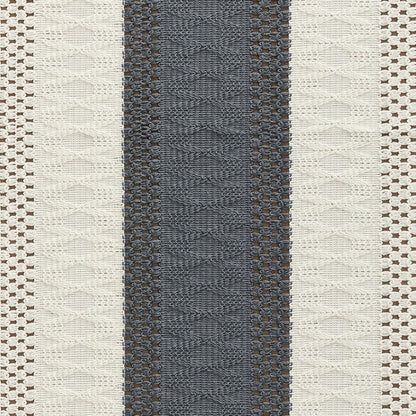 14 36 Inch 36 Inches ZeeMart Macrame Style Bicolor Stitching Table Runner, x Charcoal/Ivory, Boho Dark Grey Table