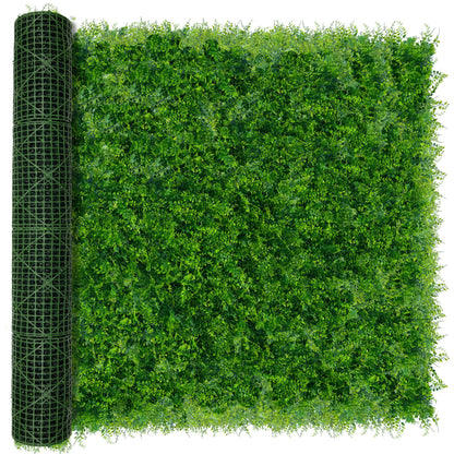 DOPGIB Greenery Faux Grass Wall Backdrop: 72"x144" (72 SQFT) UV-Anti Artificial Green Boxwood Panel for Patio Balcony Privacy & Ivy Fence Covering Privacy, Garden, Backyard Wall Backdrop Decor
