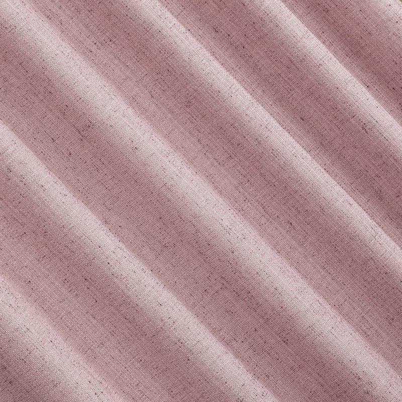 Sun Zero Roxy Generation Slub Texture Tacked Bow Semi-Sheer Tie Top Curtain Panel, 50" x 84", Pink