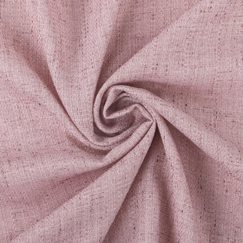 Sun Zero Roxy Generation Slub Texture Tacked Bow Semi-Sheer Tie Top Curtain Panel, 50" x 84", Pink