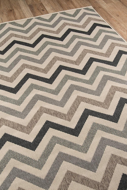 Momeni Rugs Baja Collection Indoor & Outdoor Area Rug, Easy to Clean, UV Protected, 1'8" x 3'7", Sage