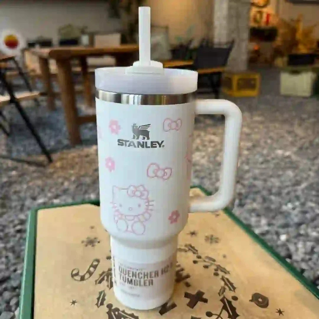Plating Black Stanley Quencher H2.0 Tumbler – 40 oz Travel Cup