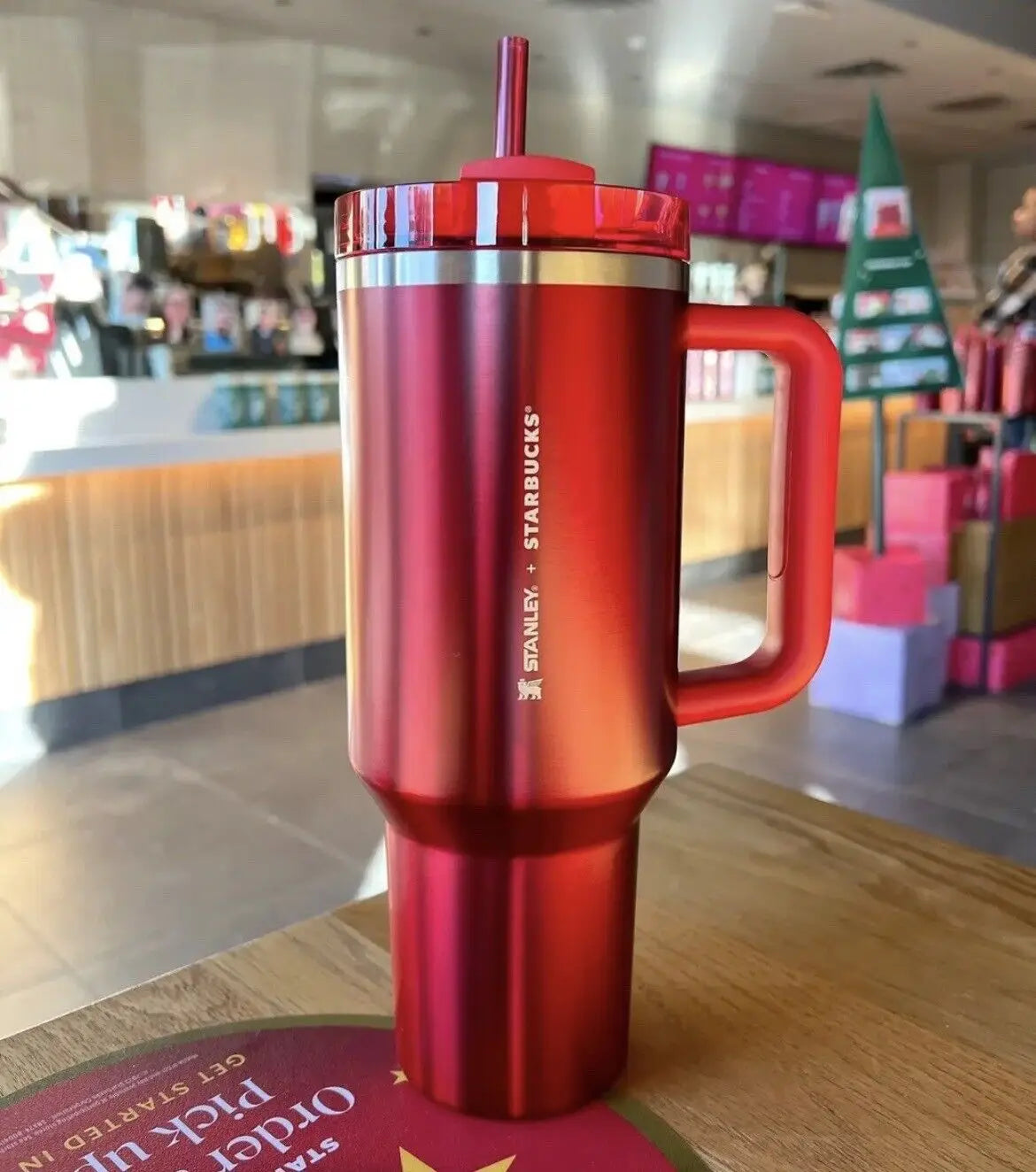 Pink Stanley Quencher H2.0 Tumbler – 40 oz Travel Cup