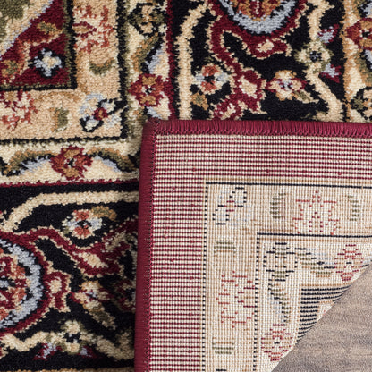 SAFAVIEH Lyndhurst Collection Area Rug - 9' x 12', Red & Black, Traditional Oriental Design, Non-Shedding & Easy Care, Ideal for High Traffic Areas in Living Room, Bedroom (LNH330B)