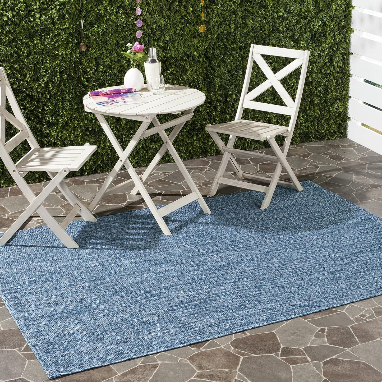 SAFAVIEH Courtyard Collection 2' x 3'7" Navy CY8520 Indoor/Outdoor Patio Backyard Mudroom Accent Rug