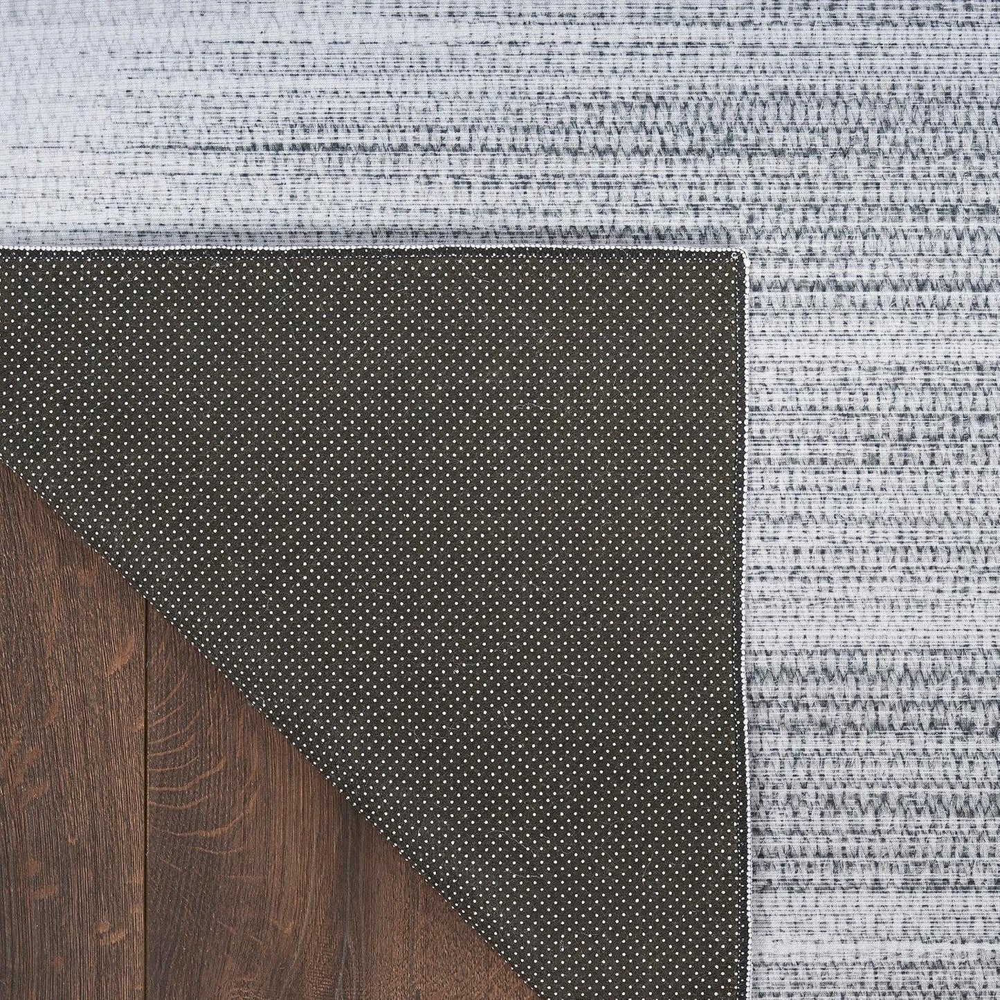 Nourison Vintage Home Abstract Grey Area Rug 2'2" x 7'6", Easy-Cleaning, Non-Shedding for Bedroom, Living Room