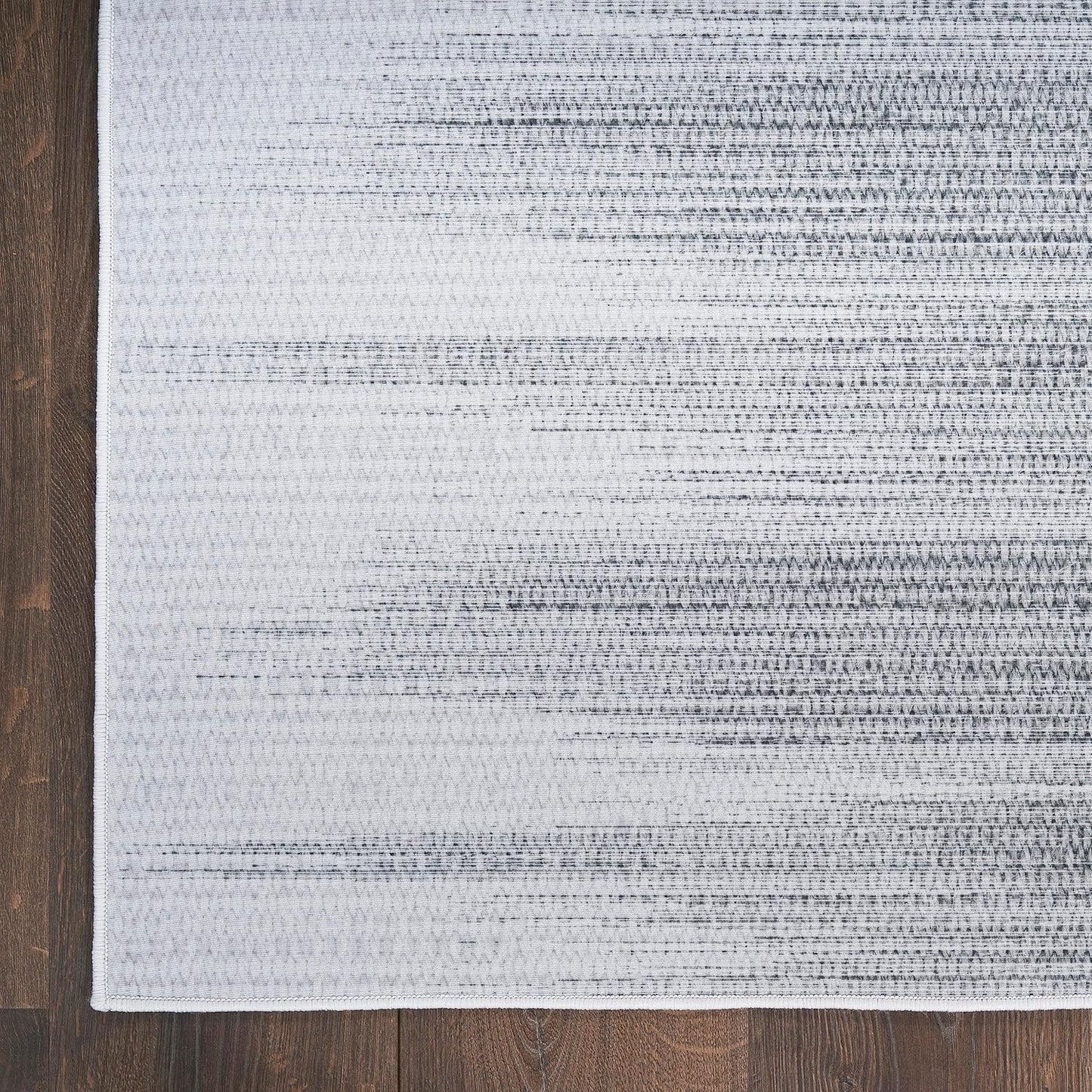 Nourison Vintage Home Abstract Grey Area Rug 2'2" x 7'6", Easy-Cleaning, Non-Shedding for Bedroom, Living Room